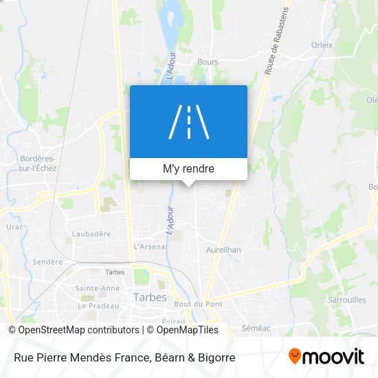 Rue Pierre Mendès France plan