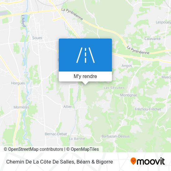 Chemin De La Côte De Salles plan