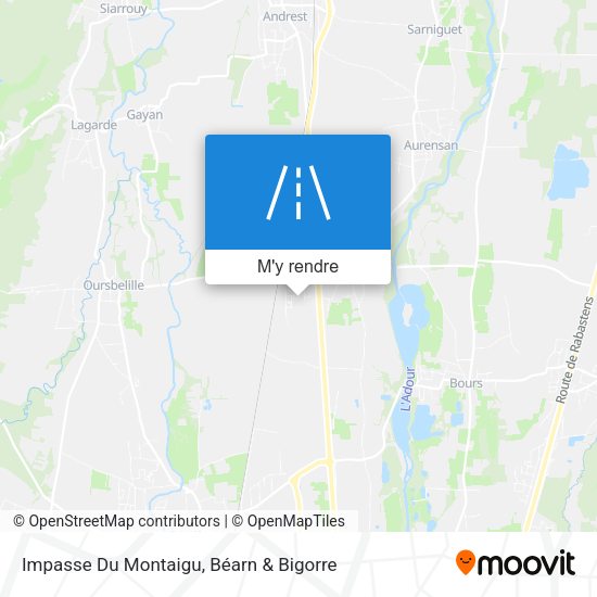 Impasse Du Montaigu plan