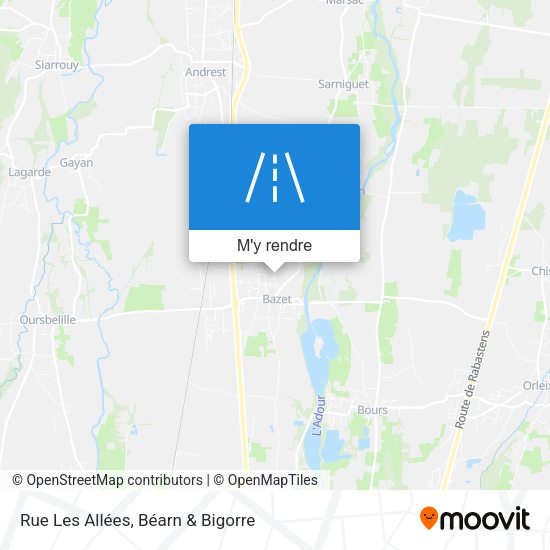 Rue Les Allées plan