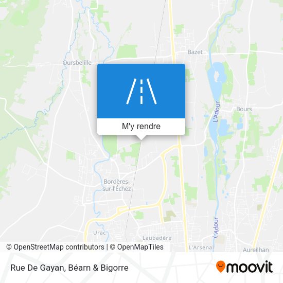 Rue De Gayan plan