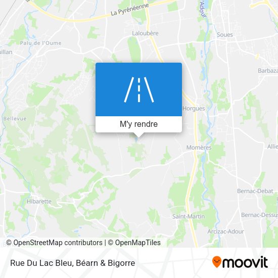Rue Du Lac Bleu plan