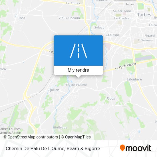 Chemin De Palu De L'Oume plan