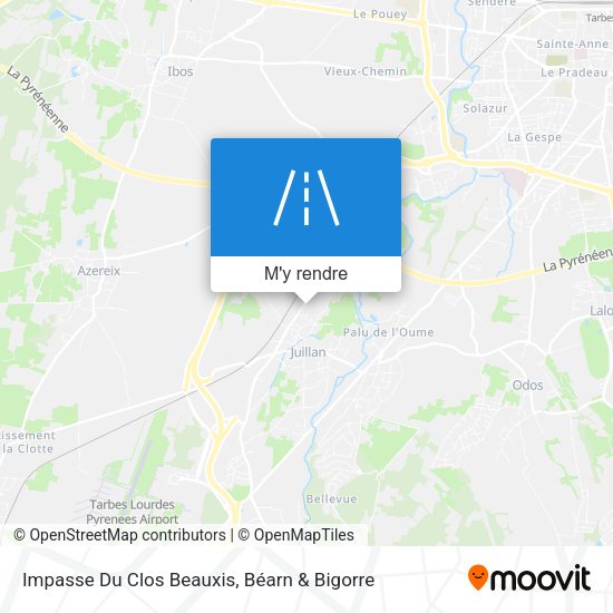 Impasse Du Clos Beauxis plan