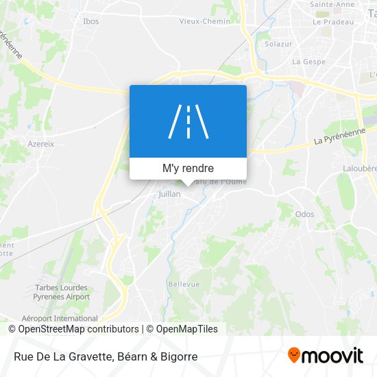 Rue De La Gravette plan