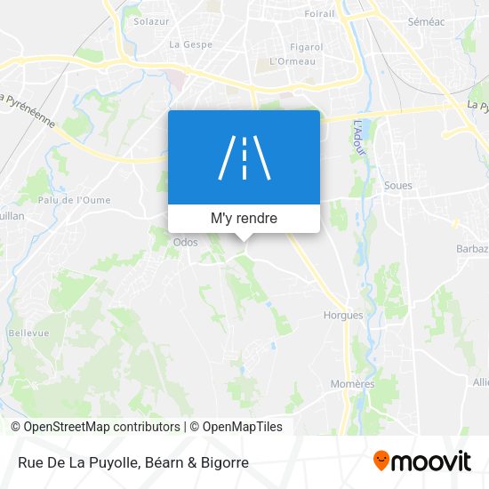 Rue De La Puyolle plan