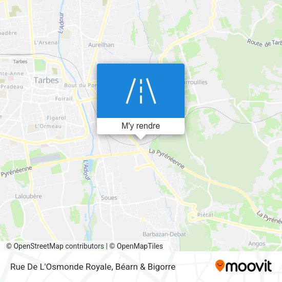 Rue De L'Osmonde Royale plan