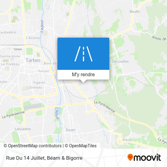 Rue Du 14 Juillet plan