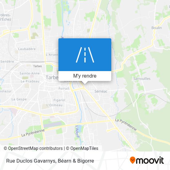 Rue Duclos Gavarnys plan
