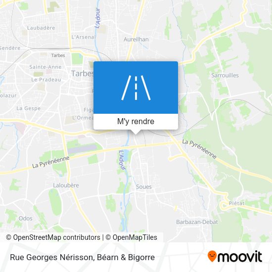 Rue Georges Nérisson plan