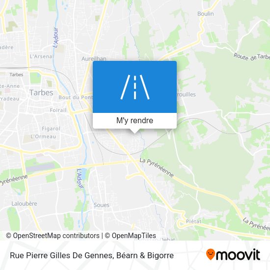 Rue Pierre Gilles De Gennes plan