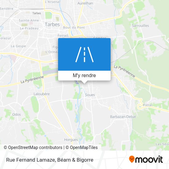 Rue Fernand Lamaze plan