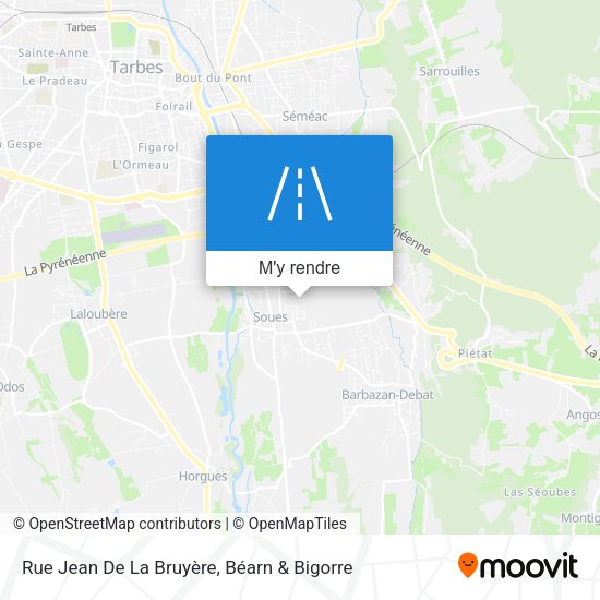 Rue Jean De La Bruyère plan