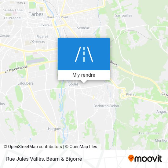 Rue Jules Vallès plan
