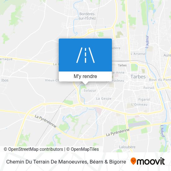 Chemin Du Terrain De Manoeuvres plan