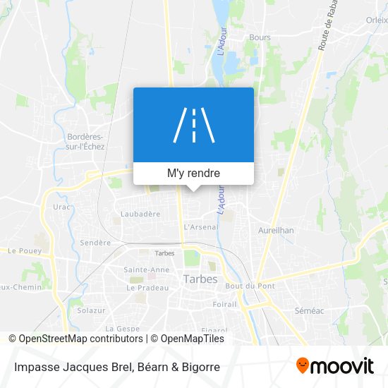 Impasse Jacques Brel plan