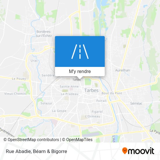 Rue Abadie plan
