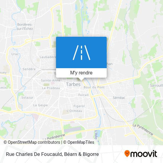 Rue Charles De Foucauld plan