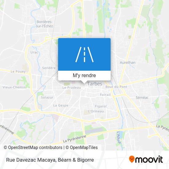 Rue Davezac Macaya plan