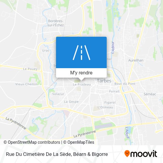 Rue Du Cimetière De La Sède plan