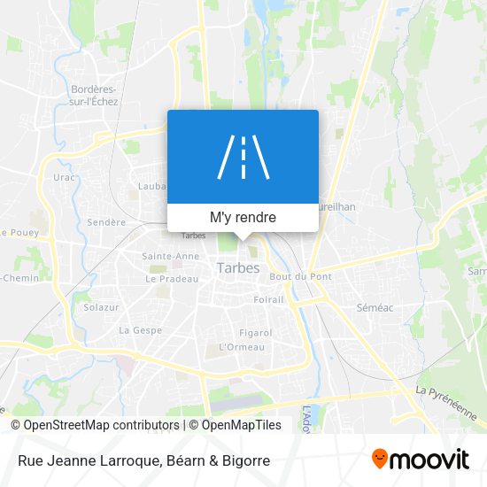 Rue Jeanne Larroque plan