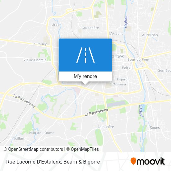 Rue Lacome D'Estalenx plan