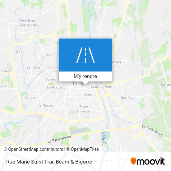 Rue Marie Saint-Frai plan