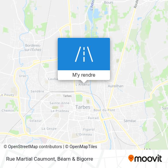 Rue Martial Caumont plan