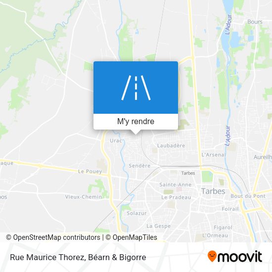 Rue Maurice Thorez plan