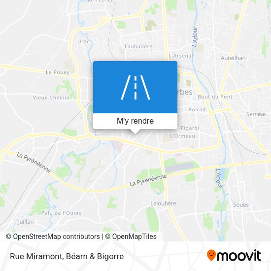 Rue Miramont plan