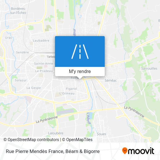 Rue Pierre Mendès France plan