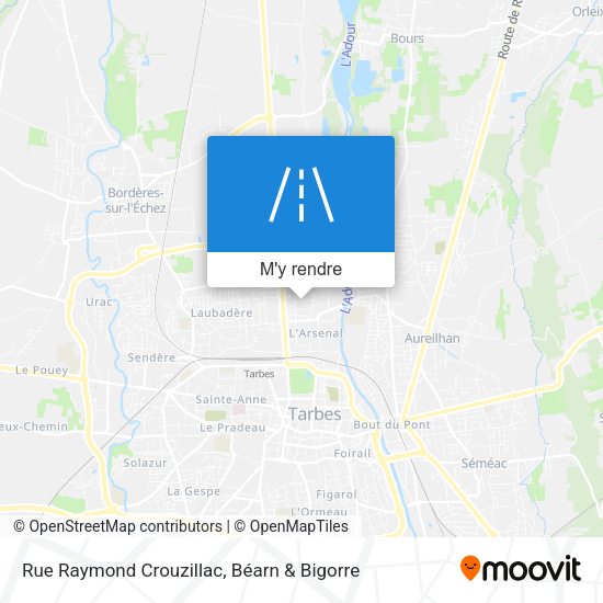 Rue Raymond Crouzillac plan