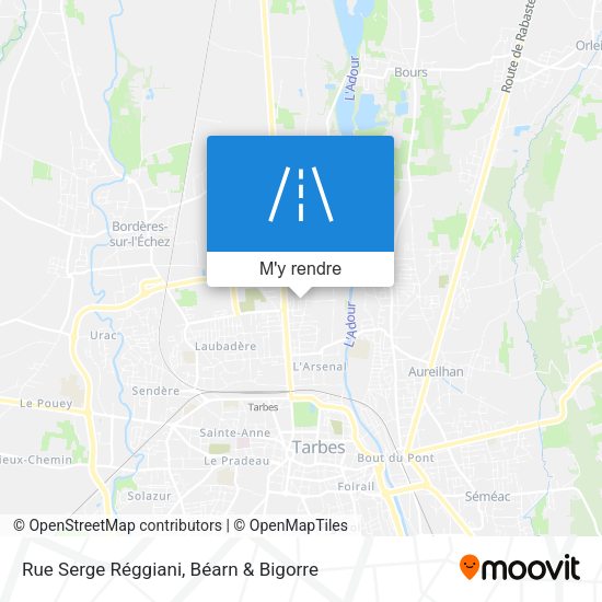 Rue Serge Réggiani plan