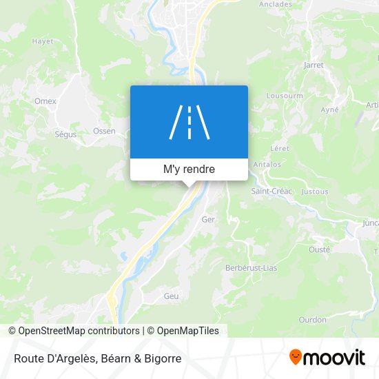 Route D'Argelès plan