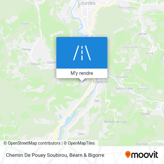 Chemin De Pouey Soubirou plan