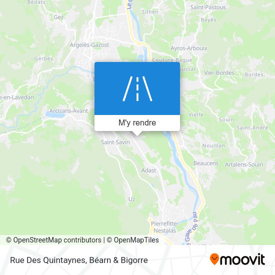 Rue Des Quintaynes plan