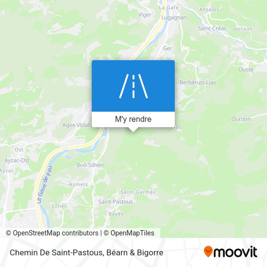 Chemin De Saint-Pastous plan
