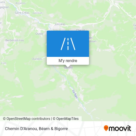 Chemin D'Aranou plan