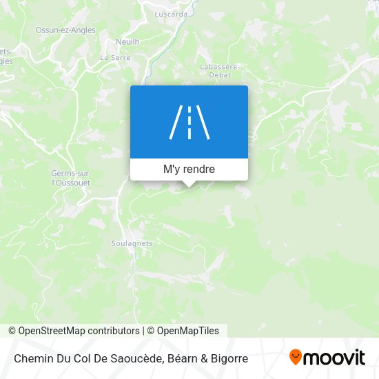 Chemin Du Col De Saoucède plan