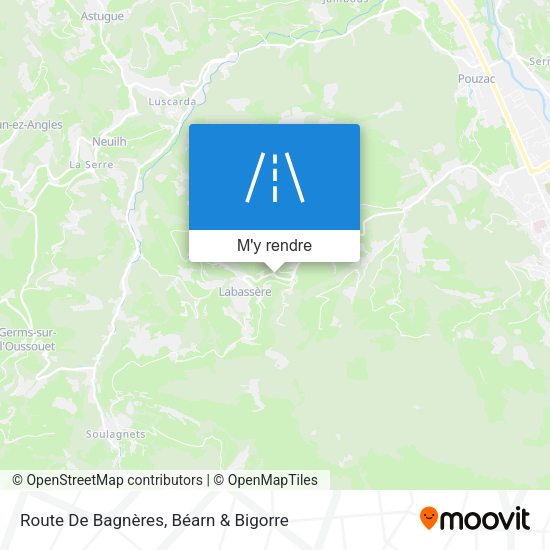 Route De Bagnères plan