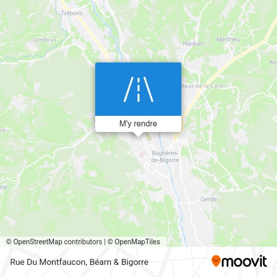 Rue Du Montfaucon plan