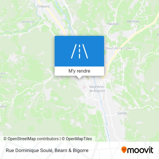 Rue Dominique Soulé plan