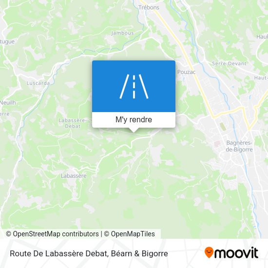 Route De Labassère Debat plan