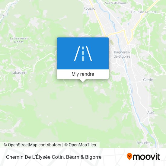 Chemin De L'Élysée Cotin plan