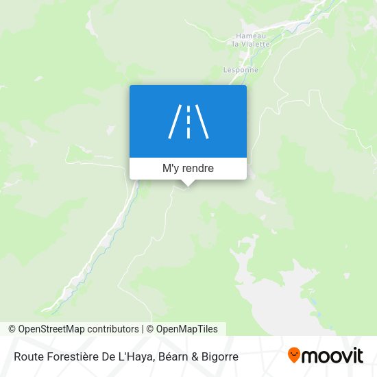 Route Forestière De L'Haya plan