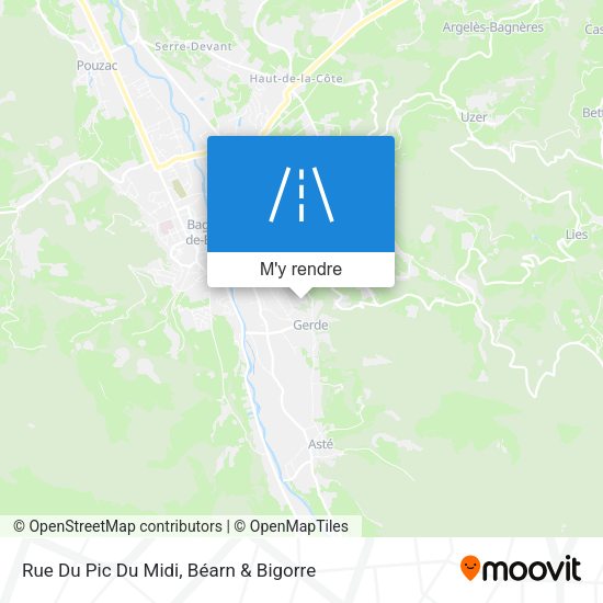 Rue Du Pic Du Midi plan