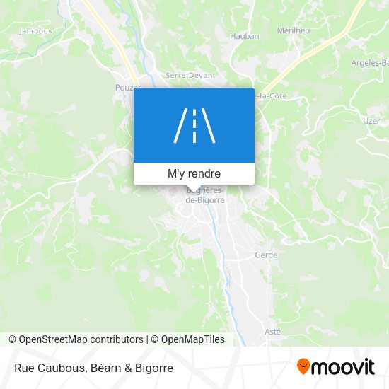 Rue Caubous plan