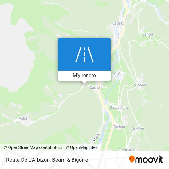 Route De L'Arbizon plan