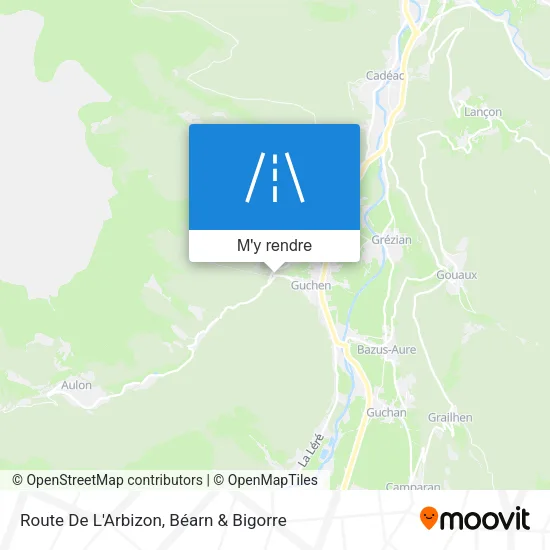 Route De L'Arbizon plan
