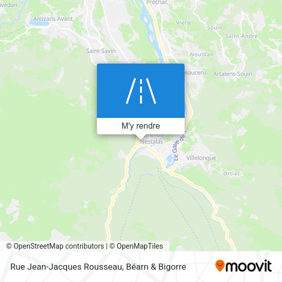 Rue Jean-Jacques Rousseau plan